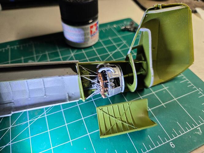 Hup - 1 engine instalation