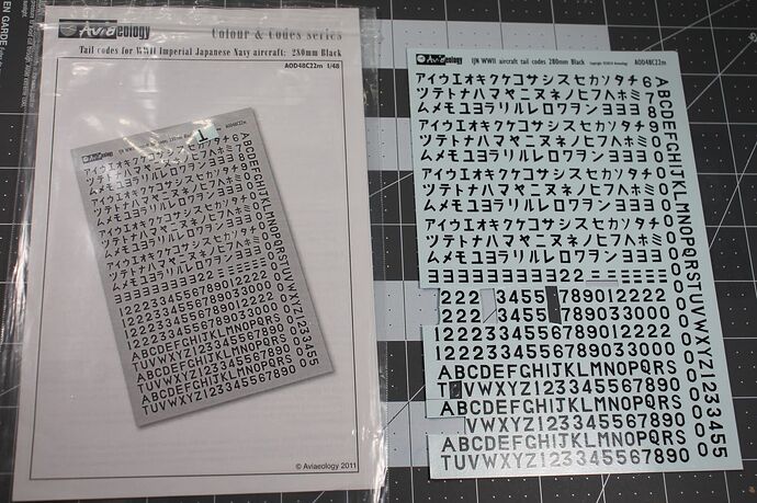 Aviaeology IJN WWII tail codes-black