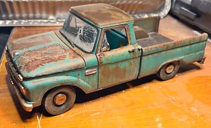 1965 Ford F-100 Diecast Truck Project Finished K