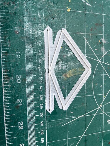 Plume Deflector Struts Printed