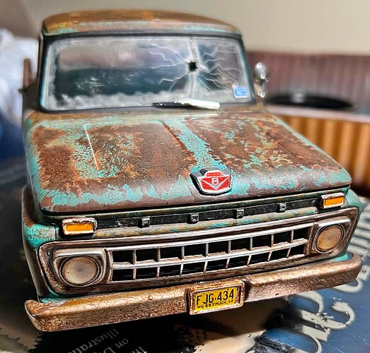 1965 Ford F-100 Diecast Truck Project Finished N