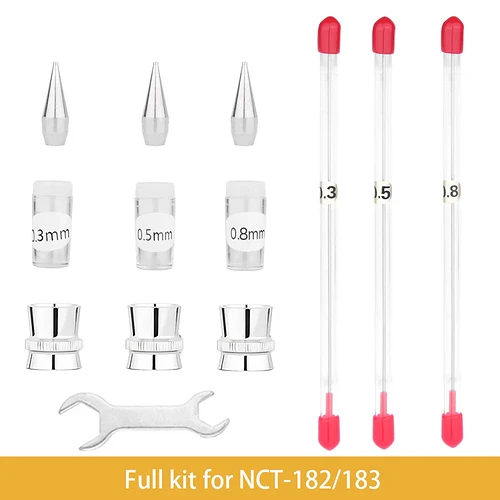 FullairbrushNCT-182183replacementnozzleneedlekit235mm