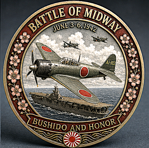 Battle of Midway Badge-Japan Front