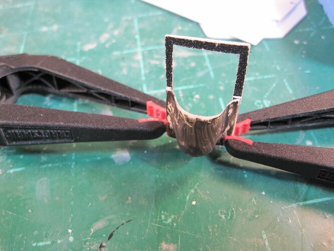 IMG_1109 Attaching the rear wheel shroud to the floor frame