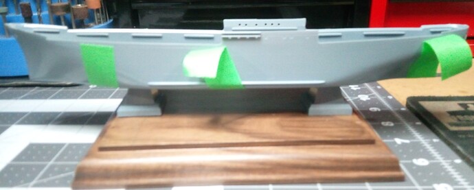 hull on stand mock up