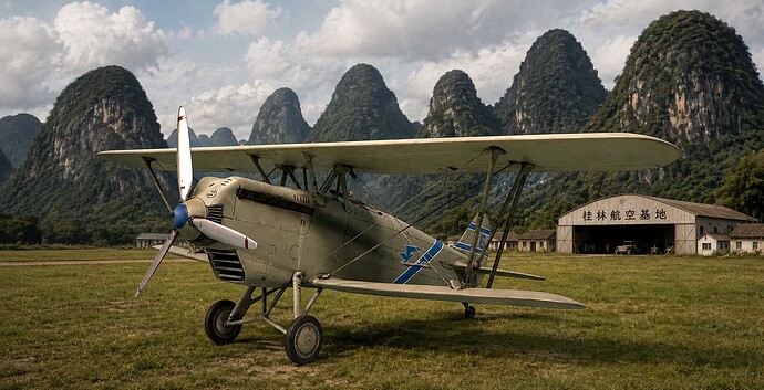 Ki-10 on an airfield in China
