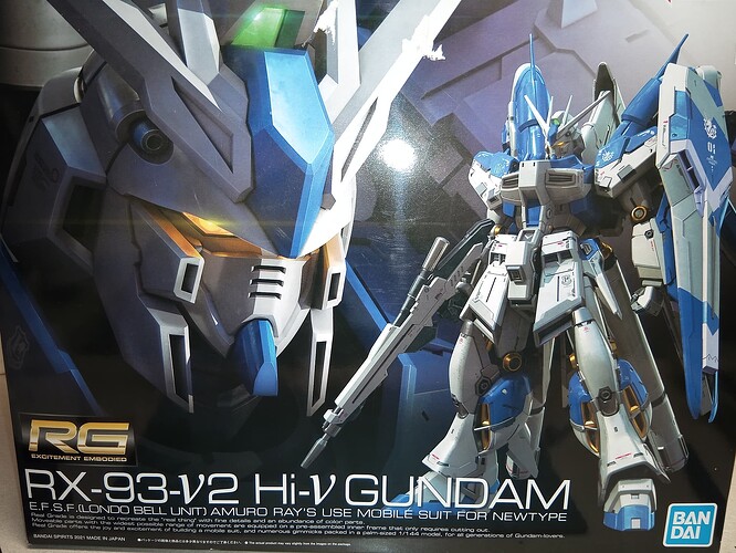 RX-93 V2 HI-V Gundam RG - Gundam/Mecha - Finescale Modeler Forum