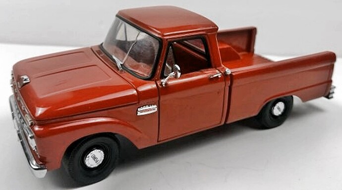 1965 Ford F100 Original Red Truck Model A