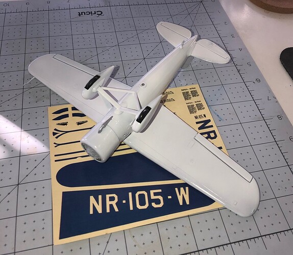Winnie Mae and decals upside down
