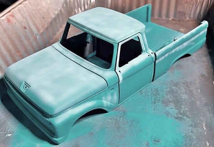 1965 Ford F-100 Diecast Truck Project Paint Job Attempt #2 A