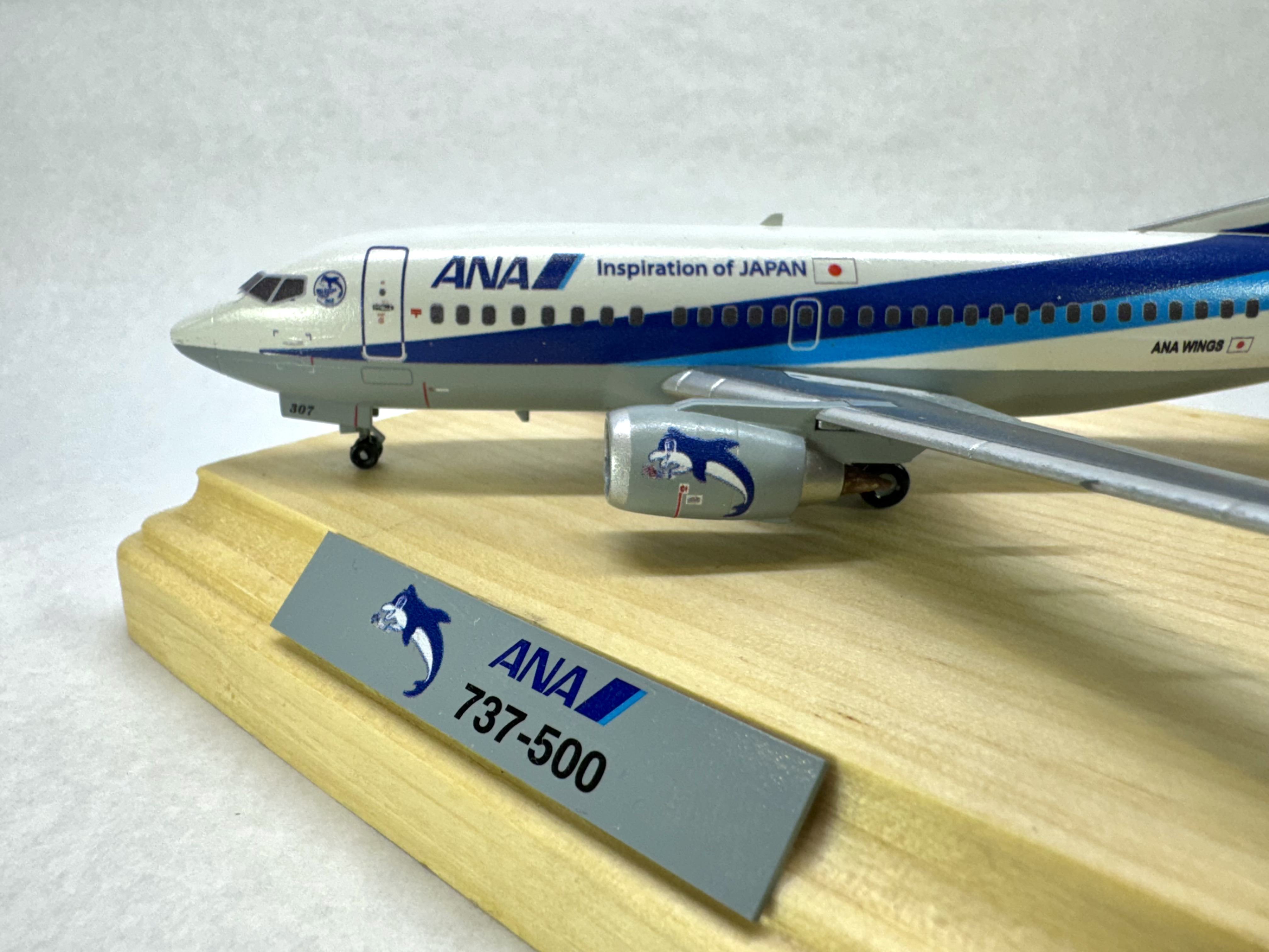 航空機・ヘリコプター ANA B737-500 JA307K 1/200 Super Dolphin