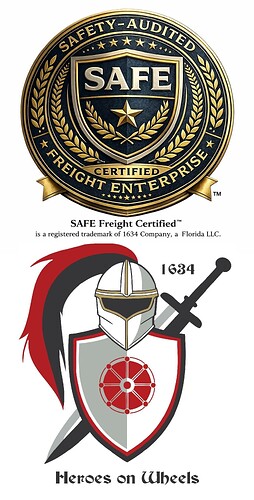 1634 SAFE FREIGHT BADGE w 1634 logo