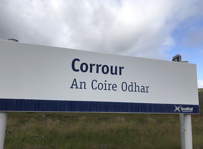 Corrour Sign