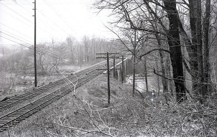 CNJ. Bridge over the North Branch of Raritan River at North Branch, NJ. March 1972