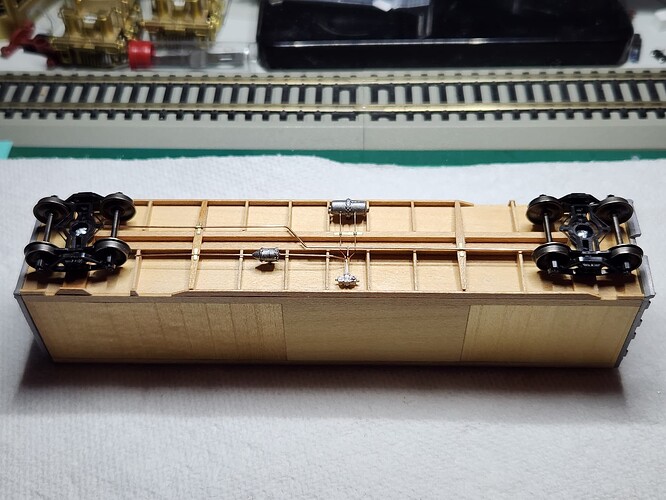 PRR 50' Auto Boxcar - Trucks & Brackets