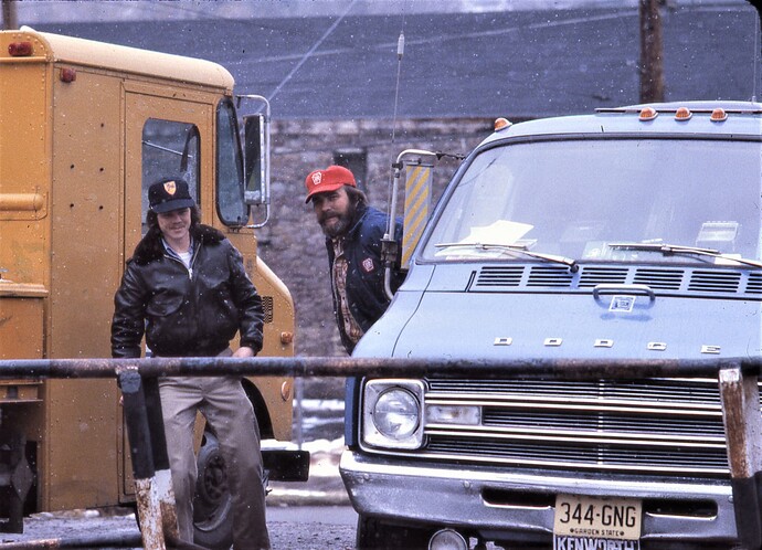 Paul Wilson & Ed Kaspriske in Avoca, PA. March 1980
