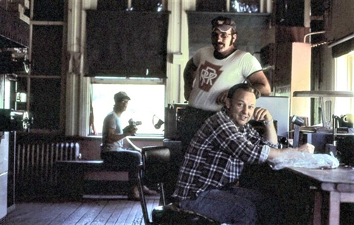 Banks Tower in  just before Conrail.  I am at the window, Ed is standing next to Frank at the desk.