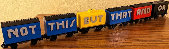 Conjunction Junction freight train - real world MOC