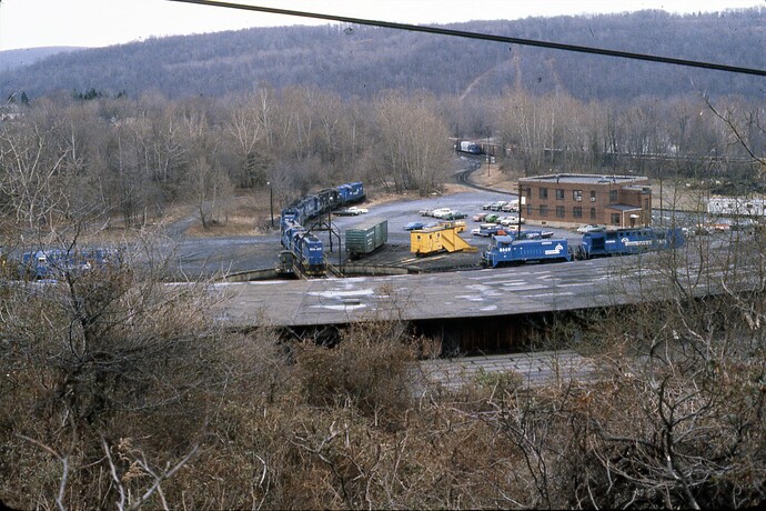 Photo 15.  Bethlehem-Allentown engine terminal & yards. 3-80