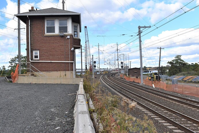 NJT SA Tower near the by bridge between South Amboy & Perth Amboy, 9-28-22