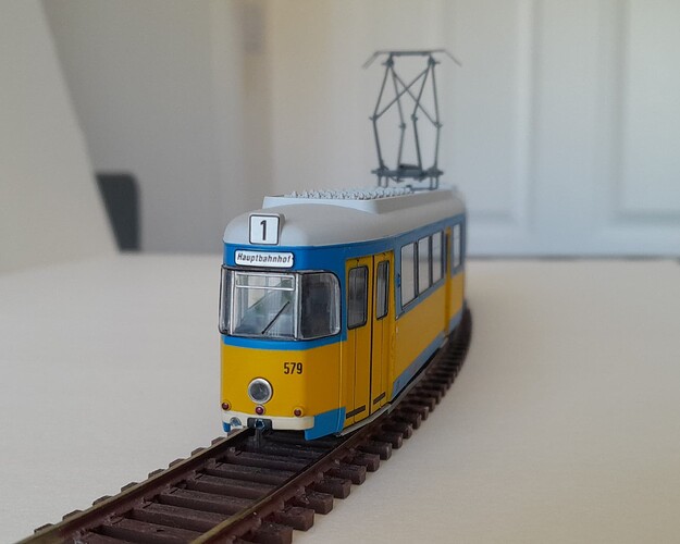 Rivarossi HR2375 Tram Düwag Gt6 Version Gotha 579 GDR 1