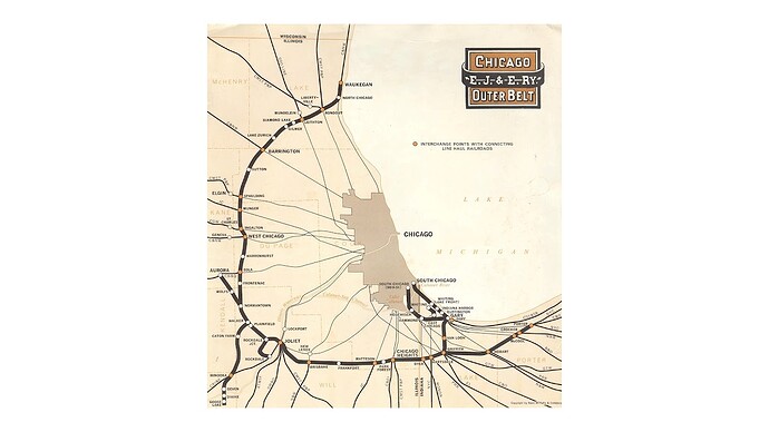 EJ&E Route Map
