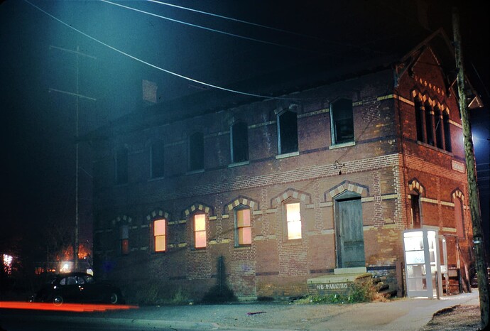 Penn Central. Old Iselin, NJ station.  March 1972