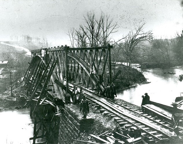 25007 Truss Bridge at Bull Run Construction