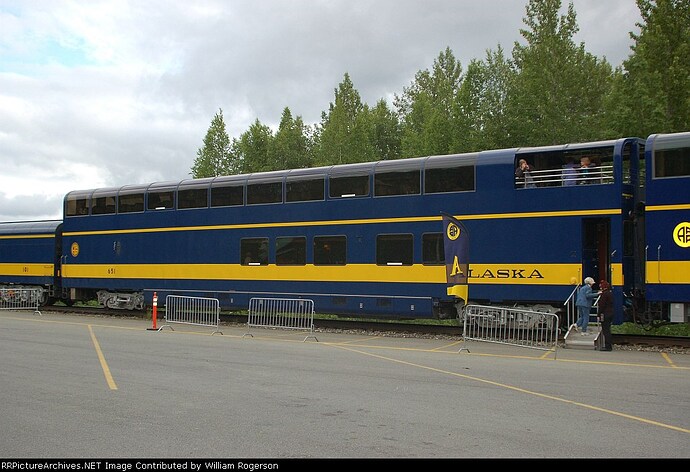 Alaska Railroad (ARR) Passenger Car No. 651