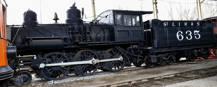 Iron Mountain 4-6-0 steam locomotive 1889 - real life