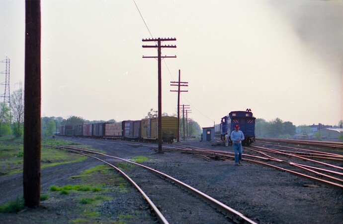 Conrail yard at Bound Brook, NJ. September 1981