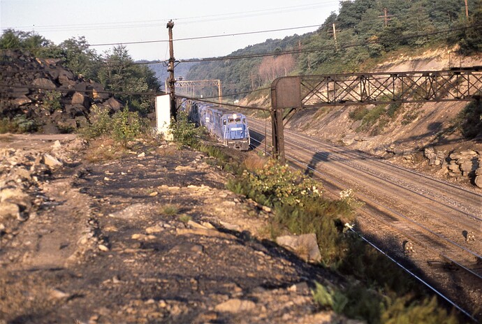 Conrail. Benny Interlocking. Near Bennington Curve in September 1982