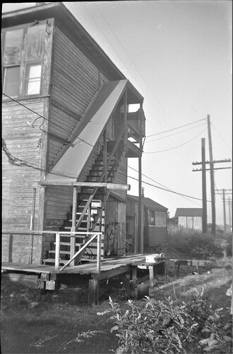 CNJ. RK Tower, Bound Brook, NJ. Rear view. Summer 1969
