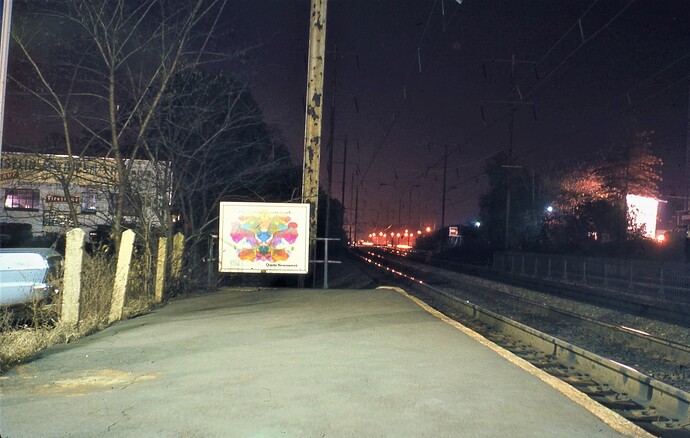 PC. Iselin, NJ station looking west. Nov 1972
