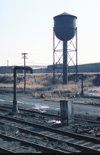 NJT. South Amboy, NJ. Remnants from the steam engine days. 1983