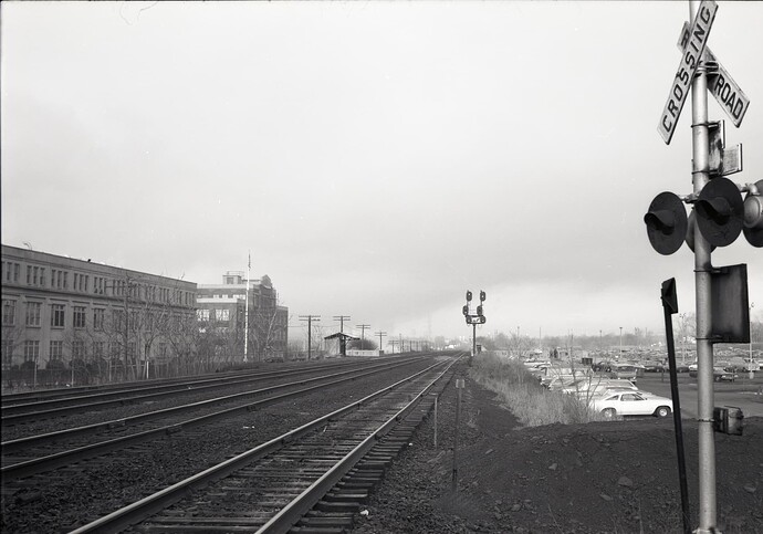 CNJ. Calco looking west to RK Tower. April 1974