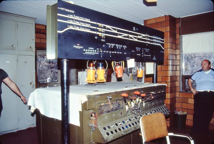 Conrail. MG Tower model board. May  5, 1986