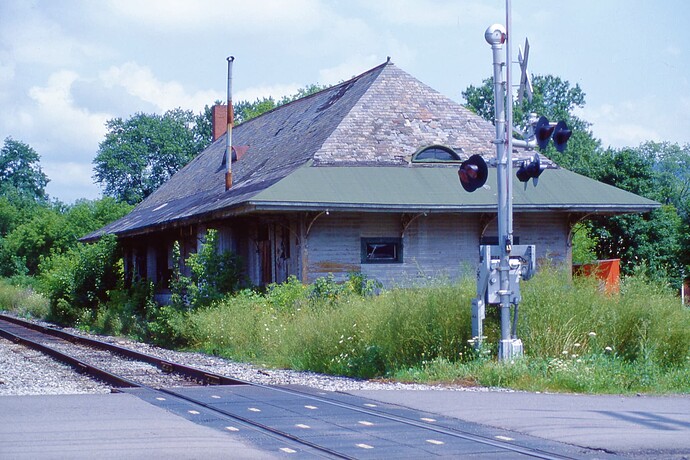 D&H. Station in Unadilla, NY. Aug. 1984