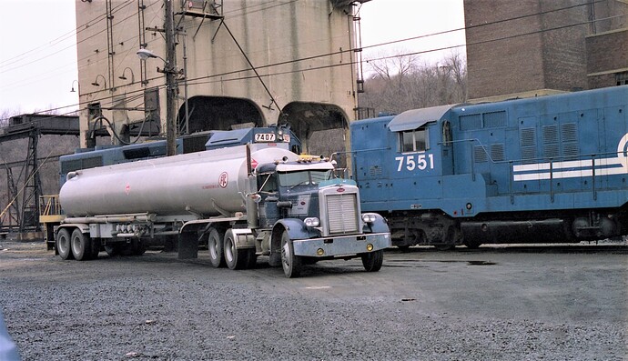 Photo 9. Allentown, PA. refueling the diesels. 1978