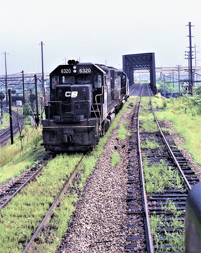 Photo 56. Approaching Oak Island yard in New Jersey. Aug 12, 1978