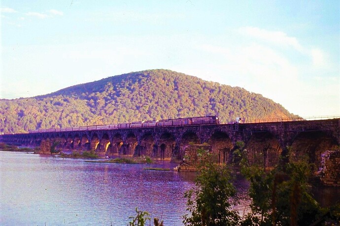 Rockville Bridge. West Train 41. Sept 29, 1973