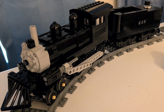 St. Louis, Iron Mountain and Southern Railway 635 - 4-6-0 steam locomotive - real world MOC - front