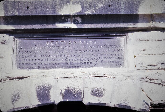 PRR. Gallitzin Tunnel marker