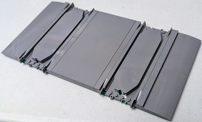 double track level crossing - real world MOC